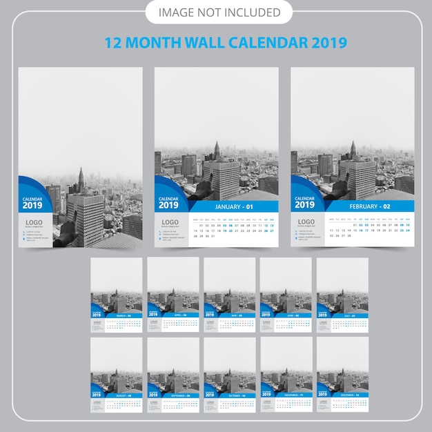 Wandkalender-planer-schablone 2019