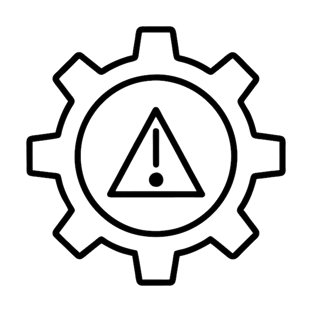 Warn-Symbol im Inneren der Ausrüstung