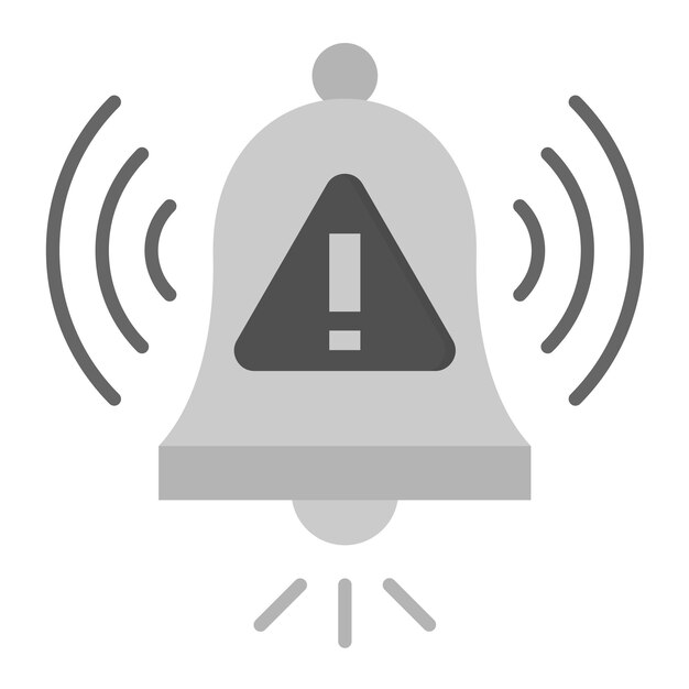 Vektor warnung alarm-ikonen vektorbild kann für sicherheit verwendet werden