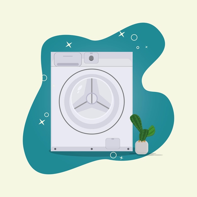 Waschmaschine-Vektor-Illustration
