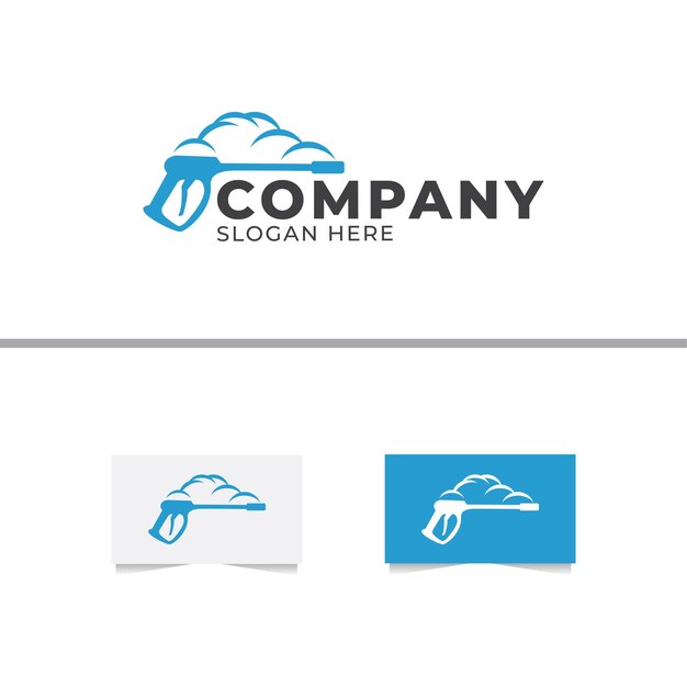 Wash cloud-logo-design-vorlage