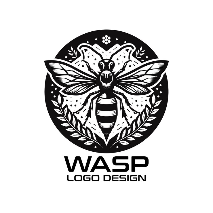Vektor wasp-vektor-logo-design