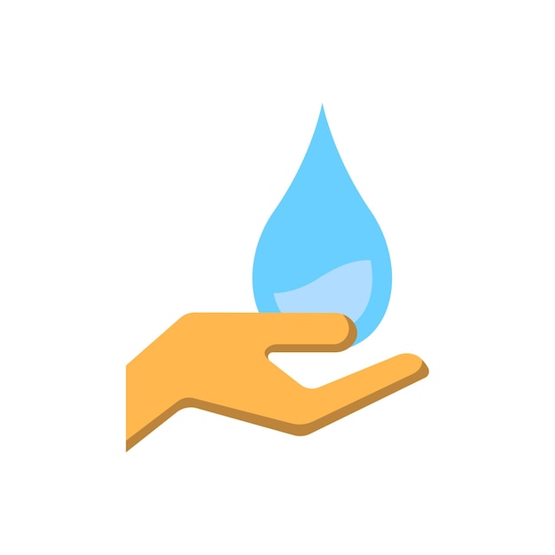 Wasser-Icon-Design-Vektor-Vorlage speichern