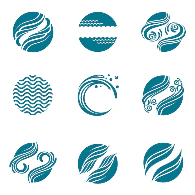 Wasser-icons set