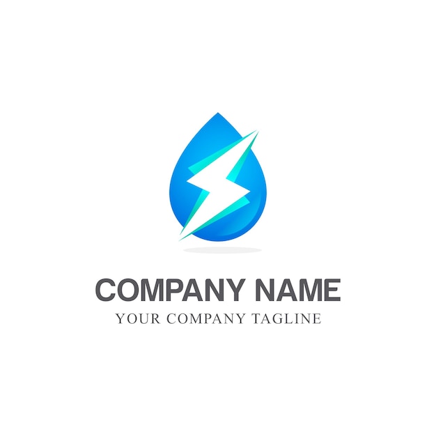 Wasser Logo Vorlage