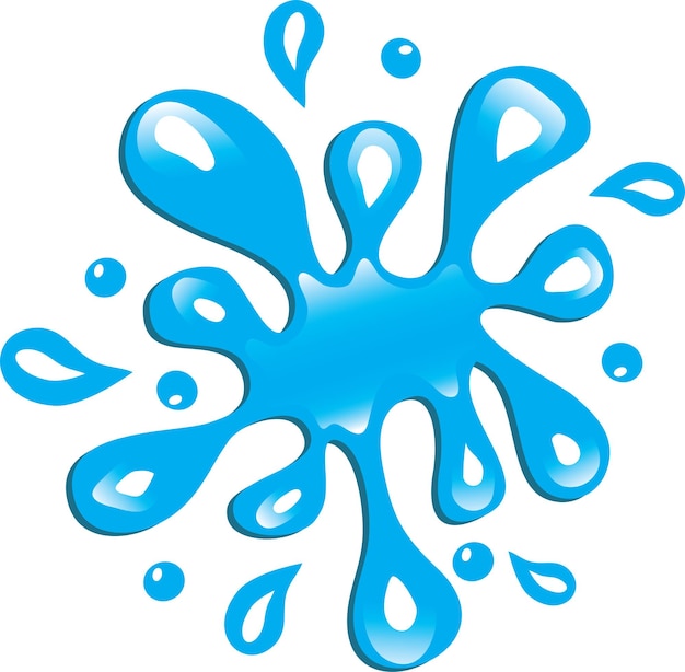 Wasser-splash-eps-vektordatei-illustration