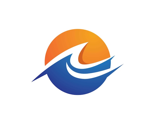 Wasser Wave Symbol und Symbol Logo Vorlage