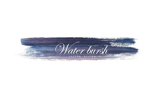 Vektor wasserbusch-logo mit blauem hintergrund