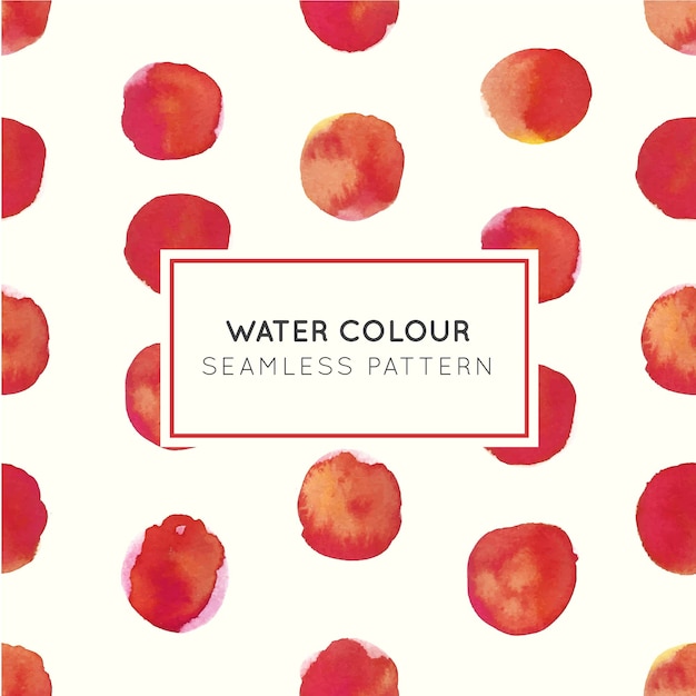 Wasserfarbe red dot seamless pattern