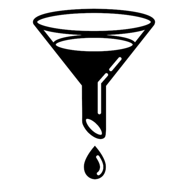 Vektor wasserfilter-symbol einfache illustration des wasserfilter-vektorsymbols für webdesign isoliert auf weißem hintergrund