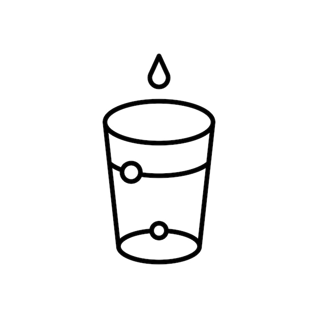 Wasserglas-Symbol