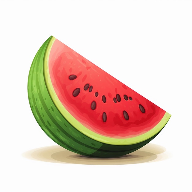 Vektor wassermelone, frisch, sommer, süß, obst, grün, vektor, organisch, lecker, scheibe, melone, rot, gesund