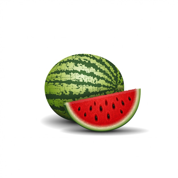 Wassermelone isoliert