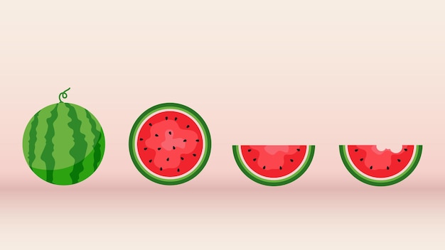 Wassermelone und saftiges fruchtkonzept des sommeressens