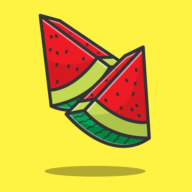 Wassermelone-vektor-illustration