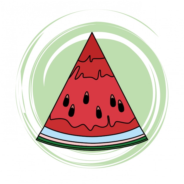 Wassermelonen-Dia-Symbol