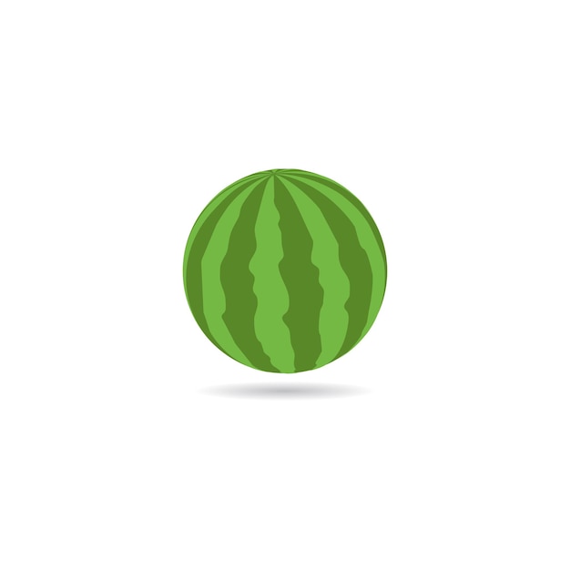 Vektor wassermelonen-logo-vektor-icon-konzept