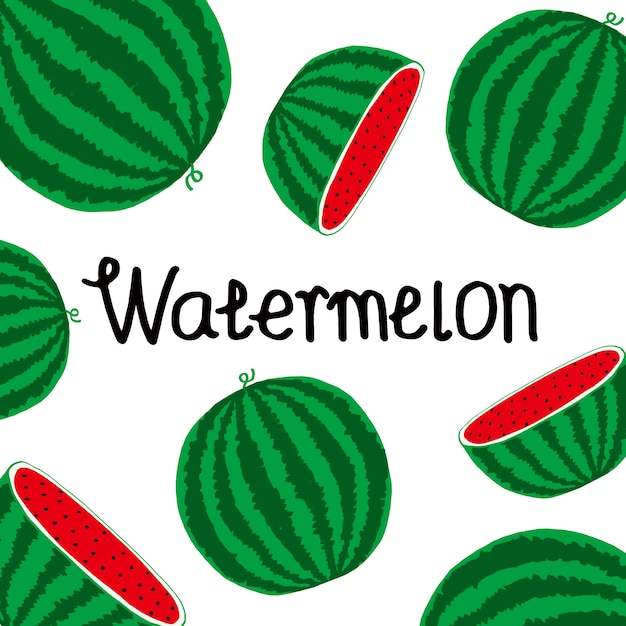 Vektor wassermelonen-symbol