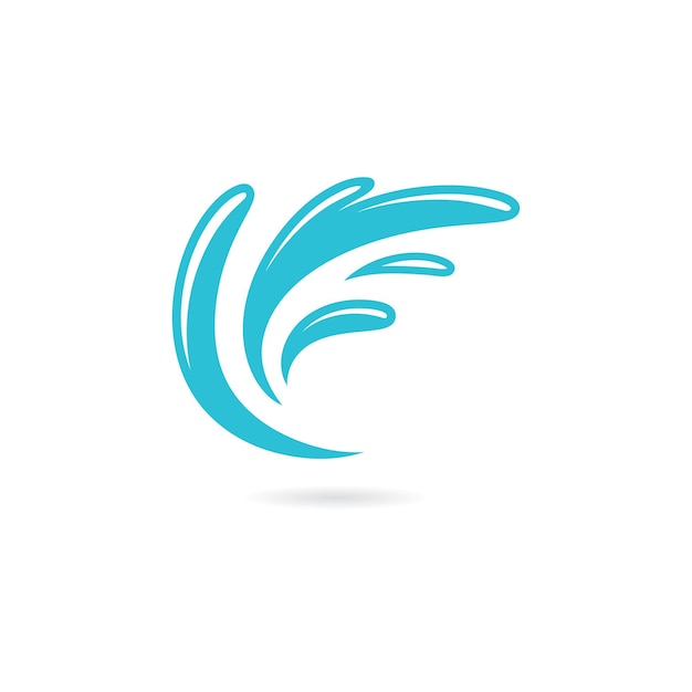Wasserspritzer-symbol und symbol logo-vorlagenvektor