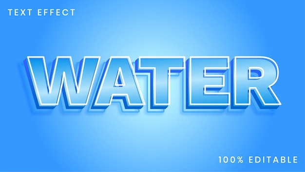 Wassertext-Stileffekt