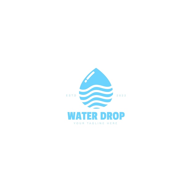 Wassertropfen-logo-design-illustration-symbol