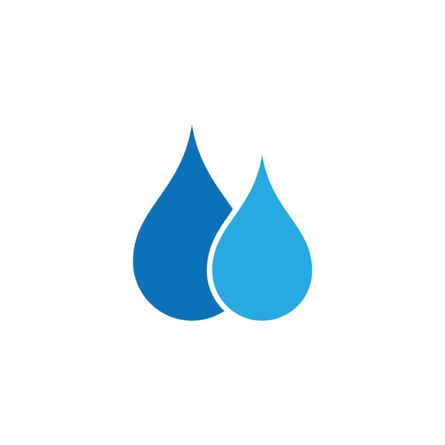 Wassertropfen logo template-vektor-illustration-design