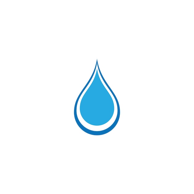 Wassertropfen logo template-vektor-illustration-design