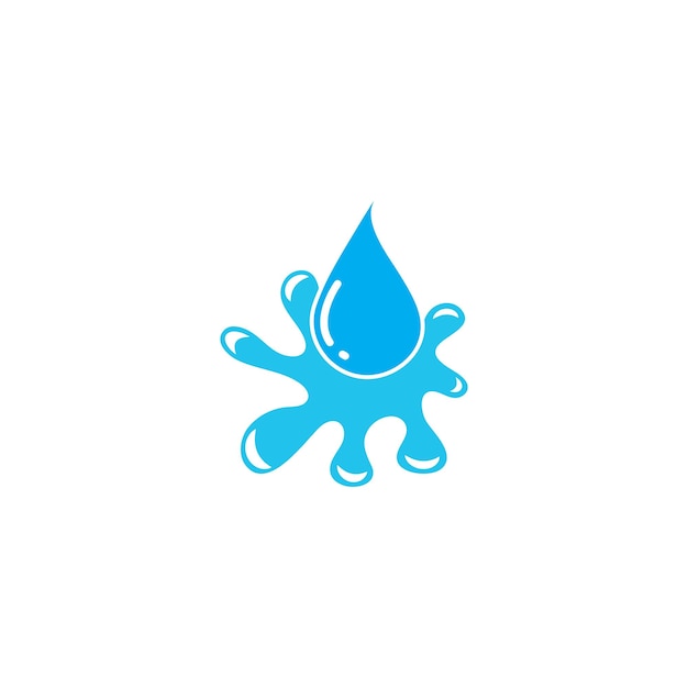 Wassertropfen logo template vektor-illustration