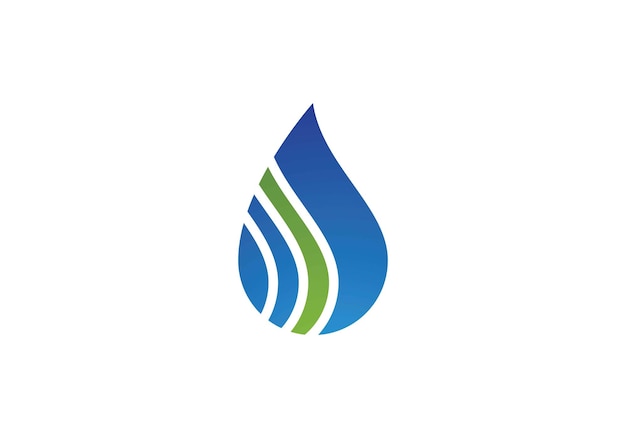 Wassertropfen-Logo-Vorlage