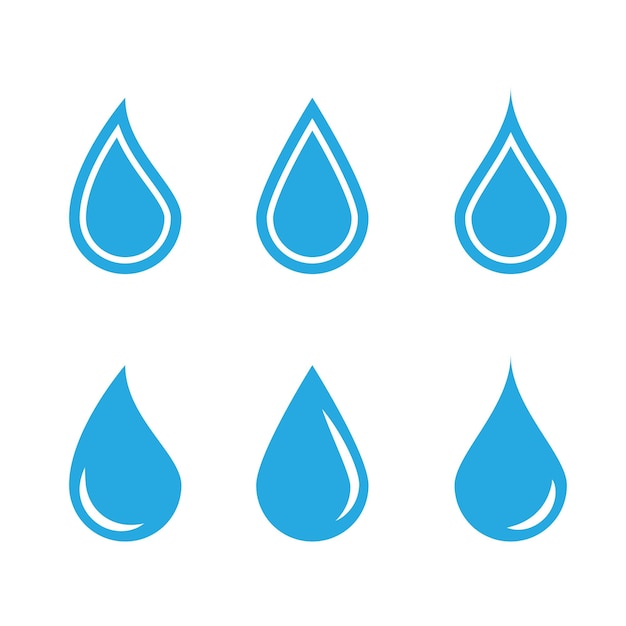 Wassertropfen-Logo-Vorlagenvektor