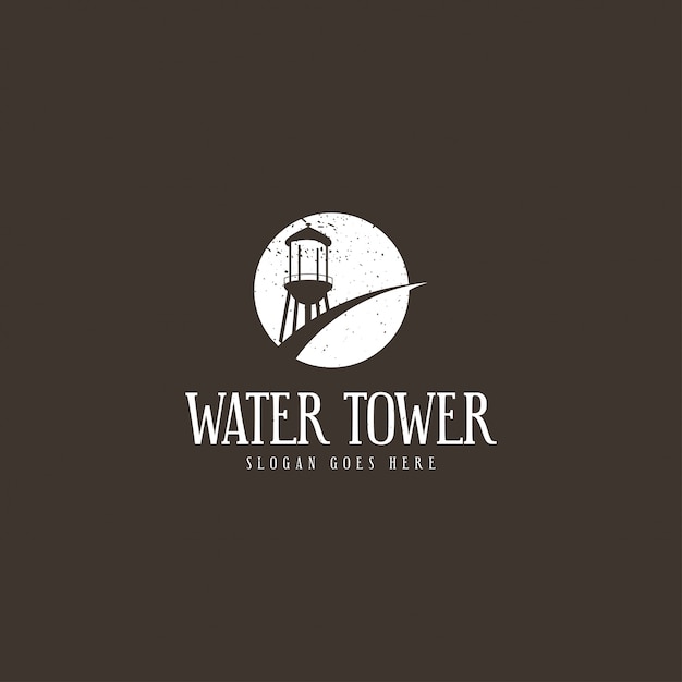 Wasserturm-logo-konzept