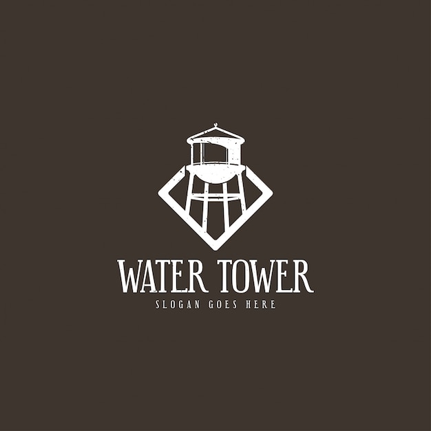 Wasserturm-logo-konzept