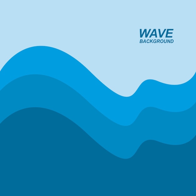 Wave-Hintergrund-Vektor-Illustration