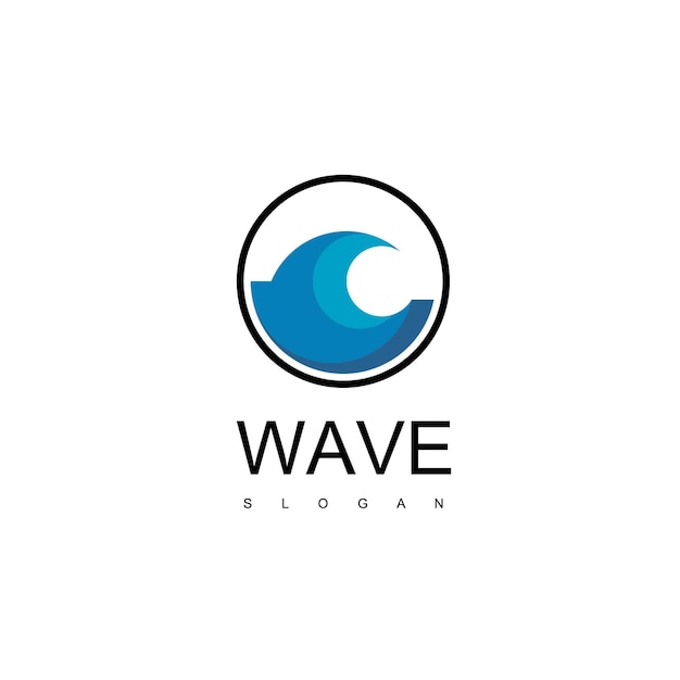 Wave-logo-design-vorlage
