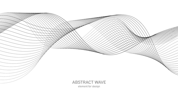 Wave-sound-element für design.