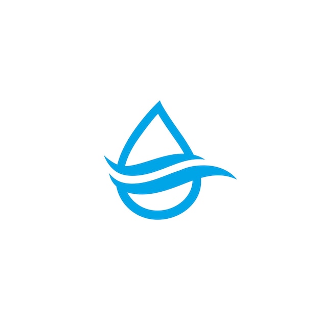 Vektor wave water drop logo vorlage vektor icon illustration