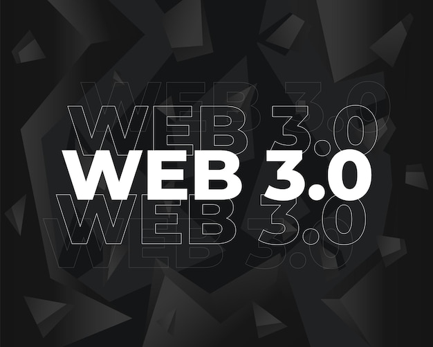 Web 30 dezentralisierte Internet-Vektorillustration