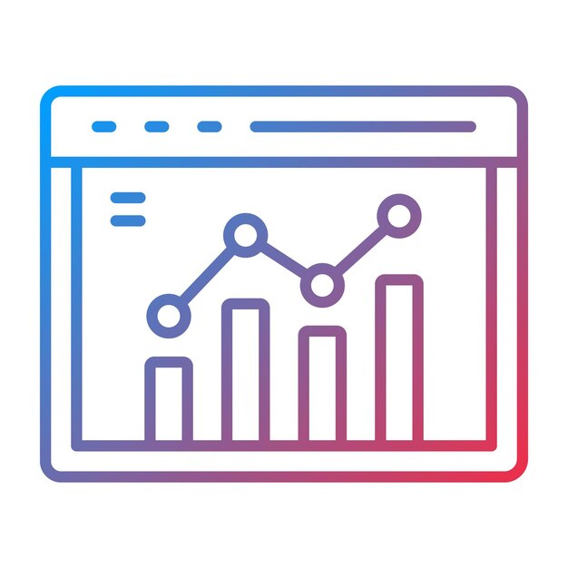 Web-Analytik-Ikonen-Vektorbild Kann für Marketingtechnologie verwendet werden