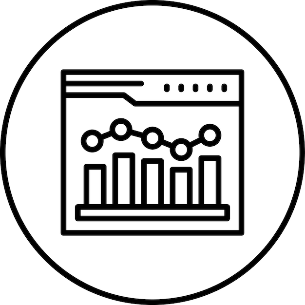 Web-Analytik-Vektor-Ikonen-Illustration des Marketing-Ikonensets