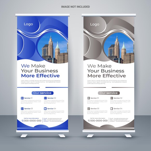 Web-Banner-Design Roll-up-Business-Design-Vorlagen-Design kreatives Business-Design