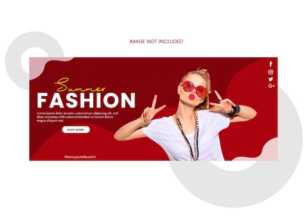 Vektor web-banner und facebook-cover-template-design