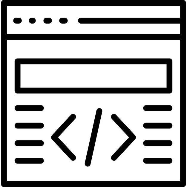 Web-Codierung Vektor-Illustration