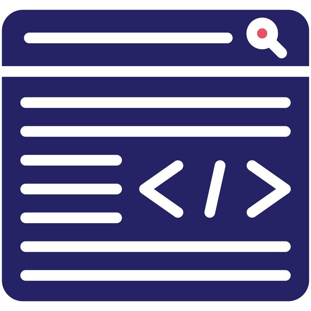 Web-Coding-Vektor-Ikonen-Illustration von Seo und Web-Ikonensatz