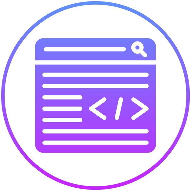 Web-Coding-Vektor-Ikonen-Illustration von Seo und Web-Ikonensatz