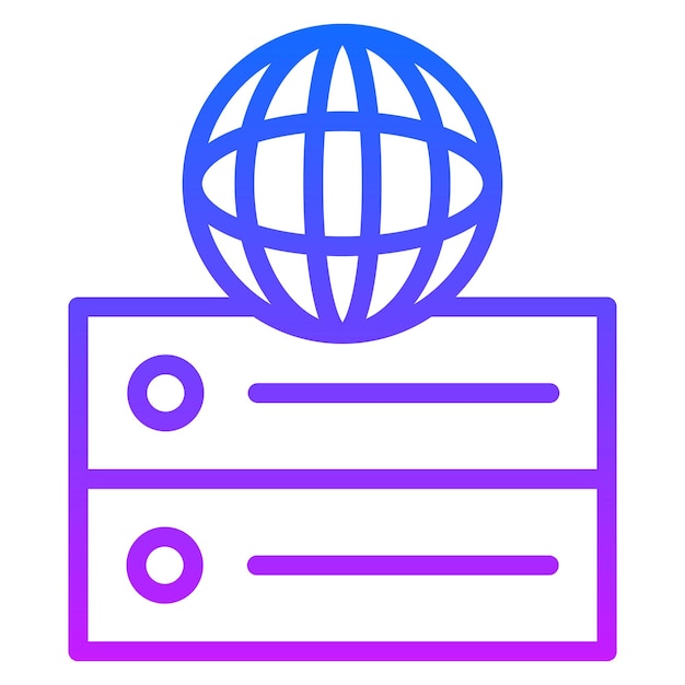 Web-Hosting-Vektor-Icons