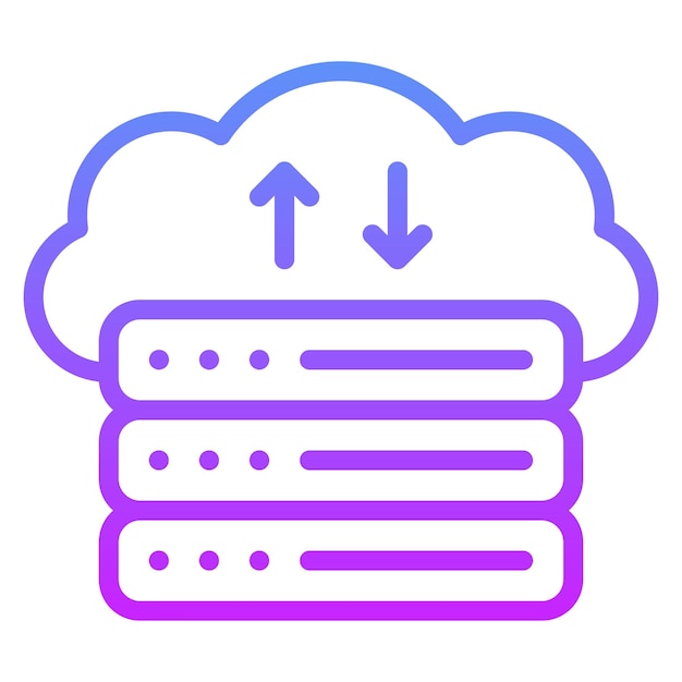 Web-Hosting-Vektor-Ikonen-Illustration des Web-Hosting-Ikonensets