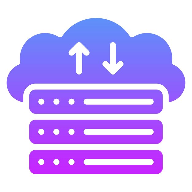 Web-Hosting-Vektor-Ikonen-Illustration des Web-Hosting-Ikonensets
