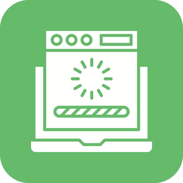 Web-Loading-Vektor-Symbol kann für Codierung und Entwicklung Iconset verwendet werden