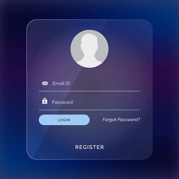 Web-Login-Vektorvorlage