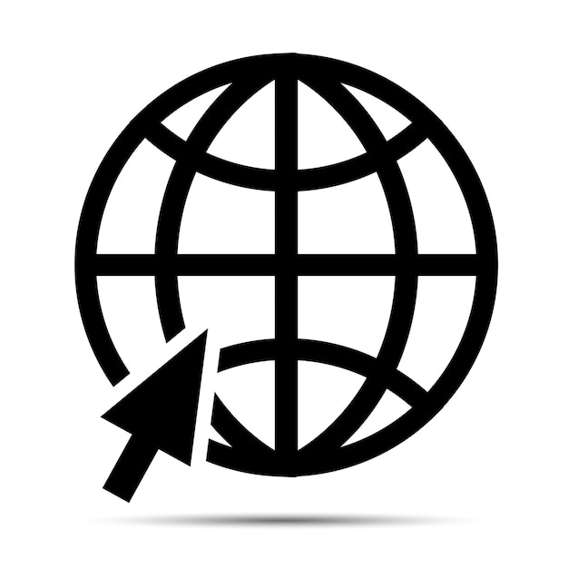 Web-Symbol und Schaltfläche